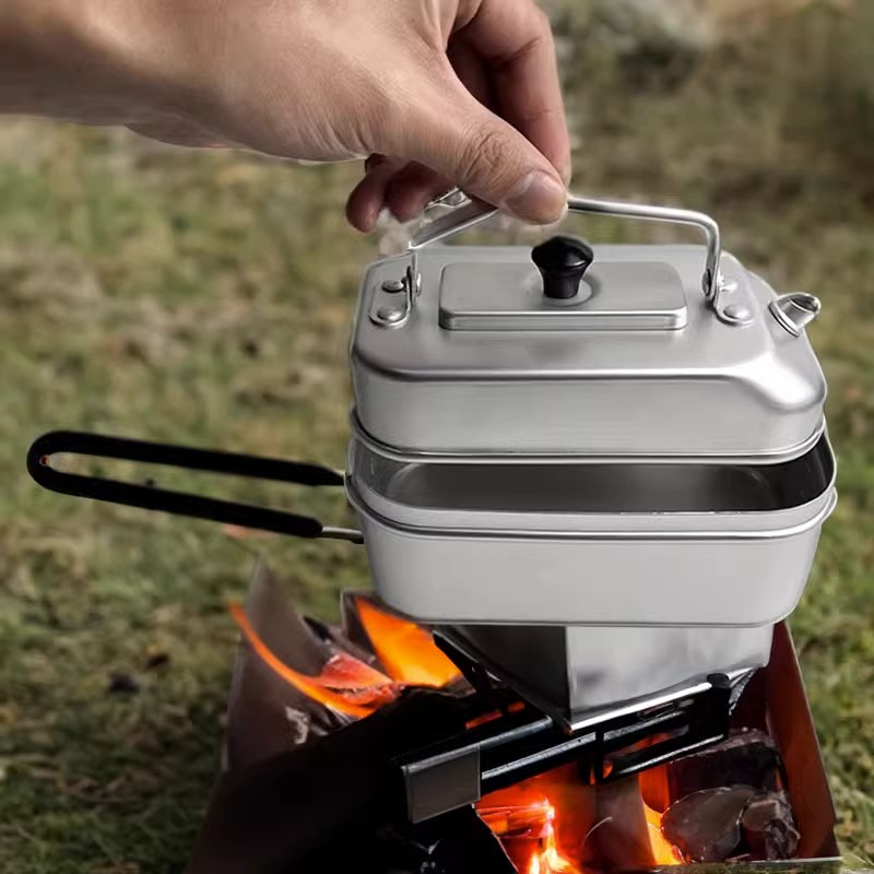 Camping Cooking Ware Set - Ultralight Portable Picnic Camping Tourist Kettle