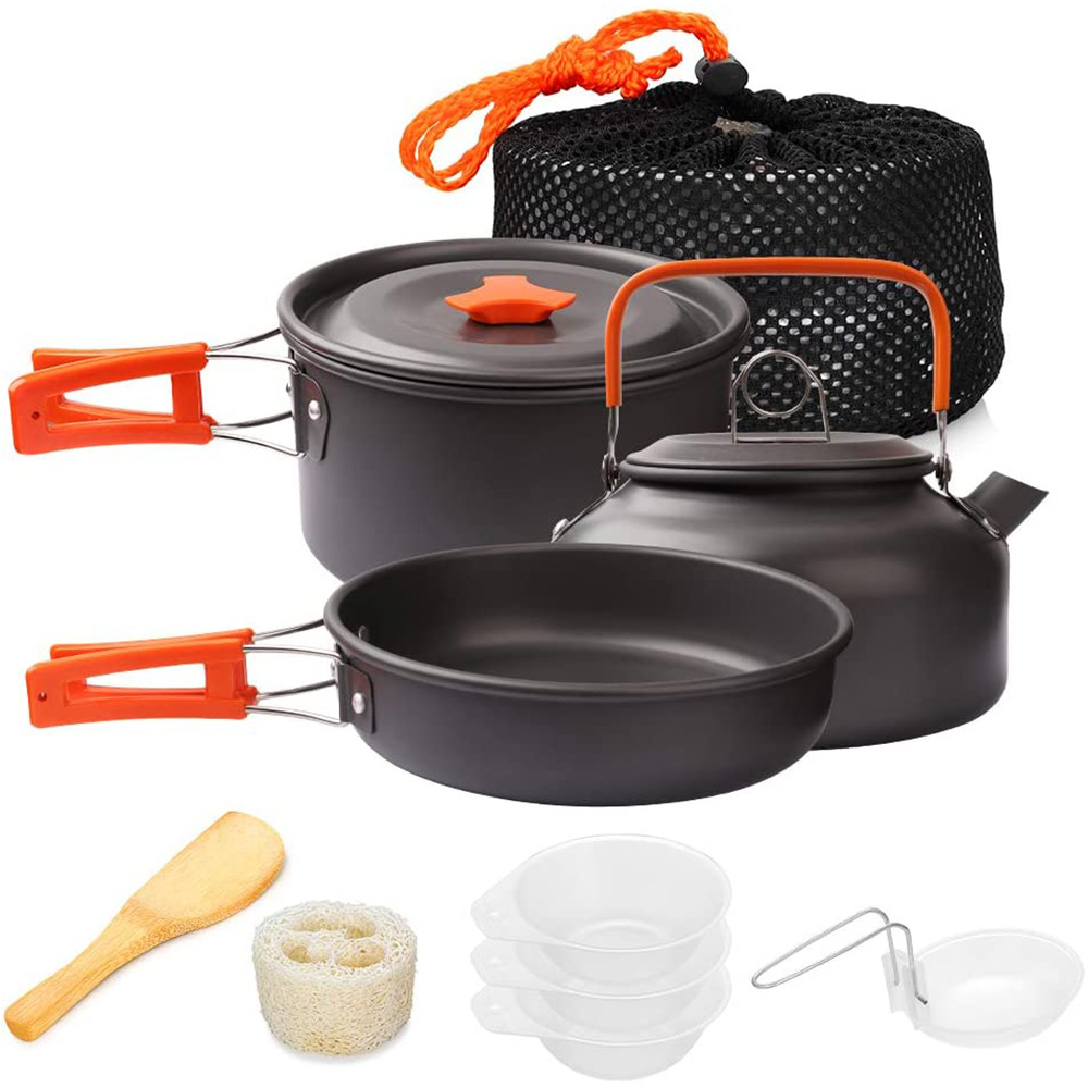 Camping Cooking Ware Set - Cắm Trại Nồi Bộ Ngoài Trời
