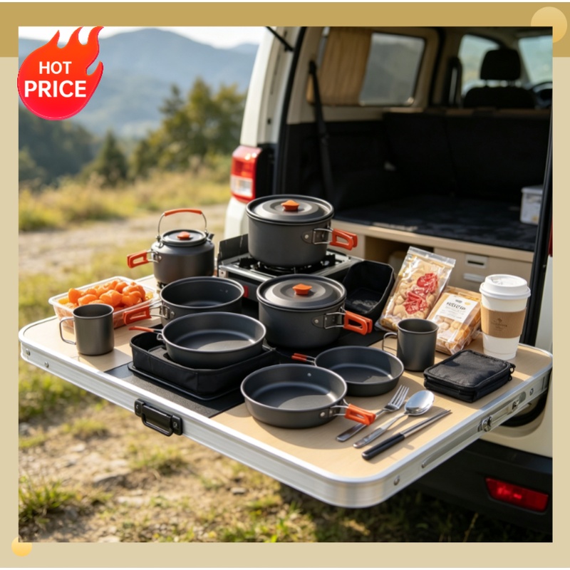 Camping Cooking Ware Set - Camping Cooking set Camping Cookware Travel