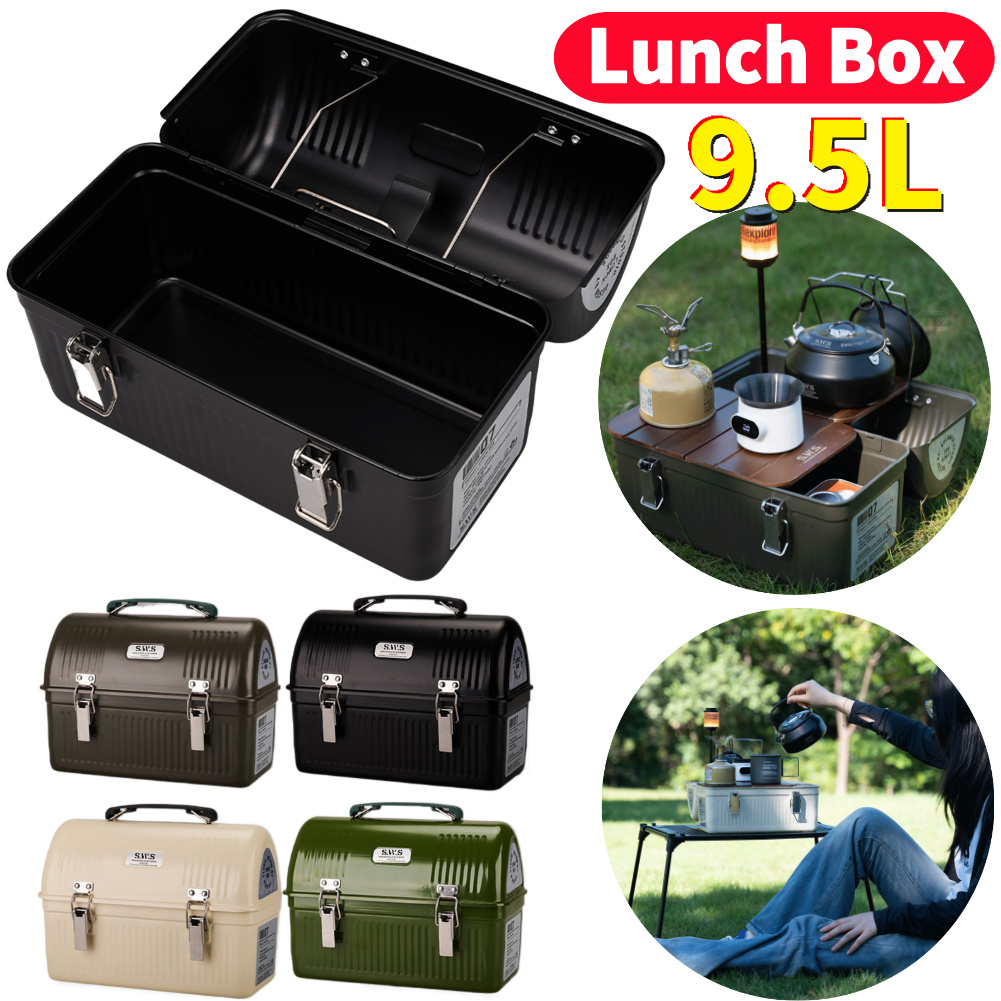 9.5L Vintage Camping Metal Lun - đánh giá và giá Camping Cooking Box