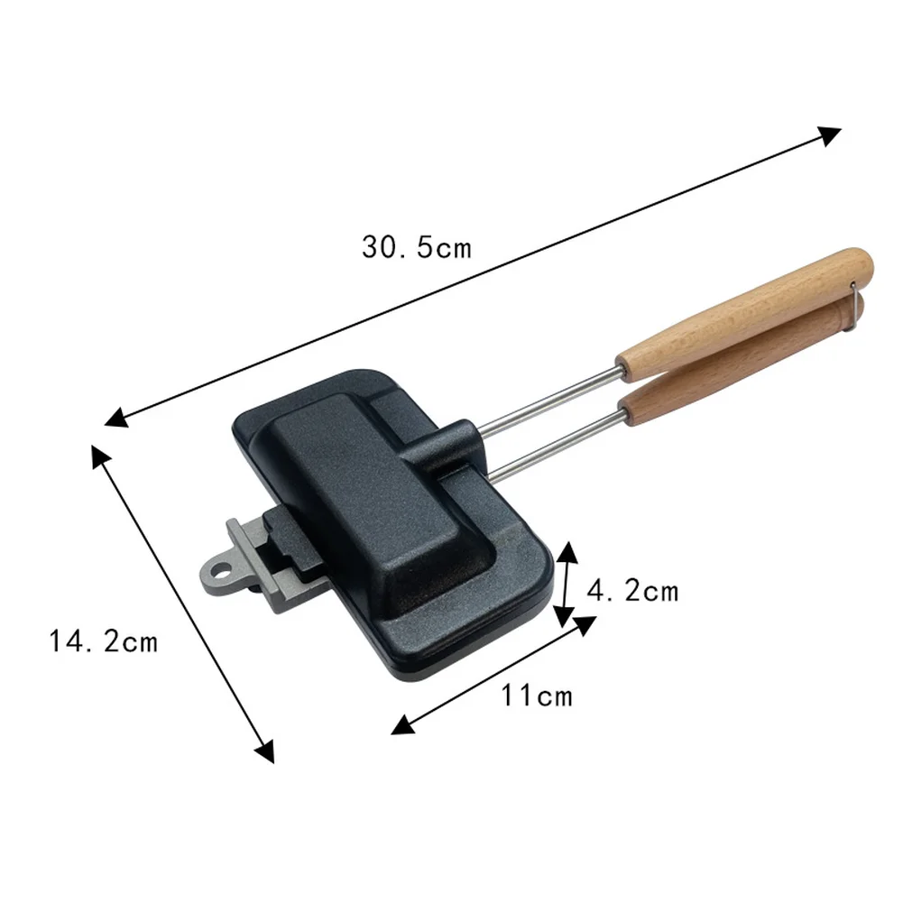ANon-stick Aluminum Sandwich P - đánh giá và giá Camping Cooking Utensil Roll