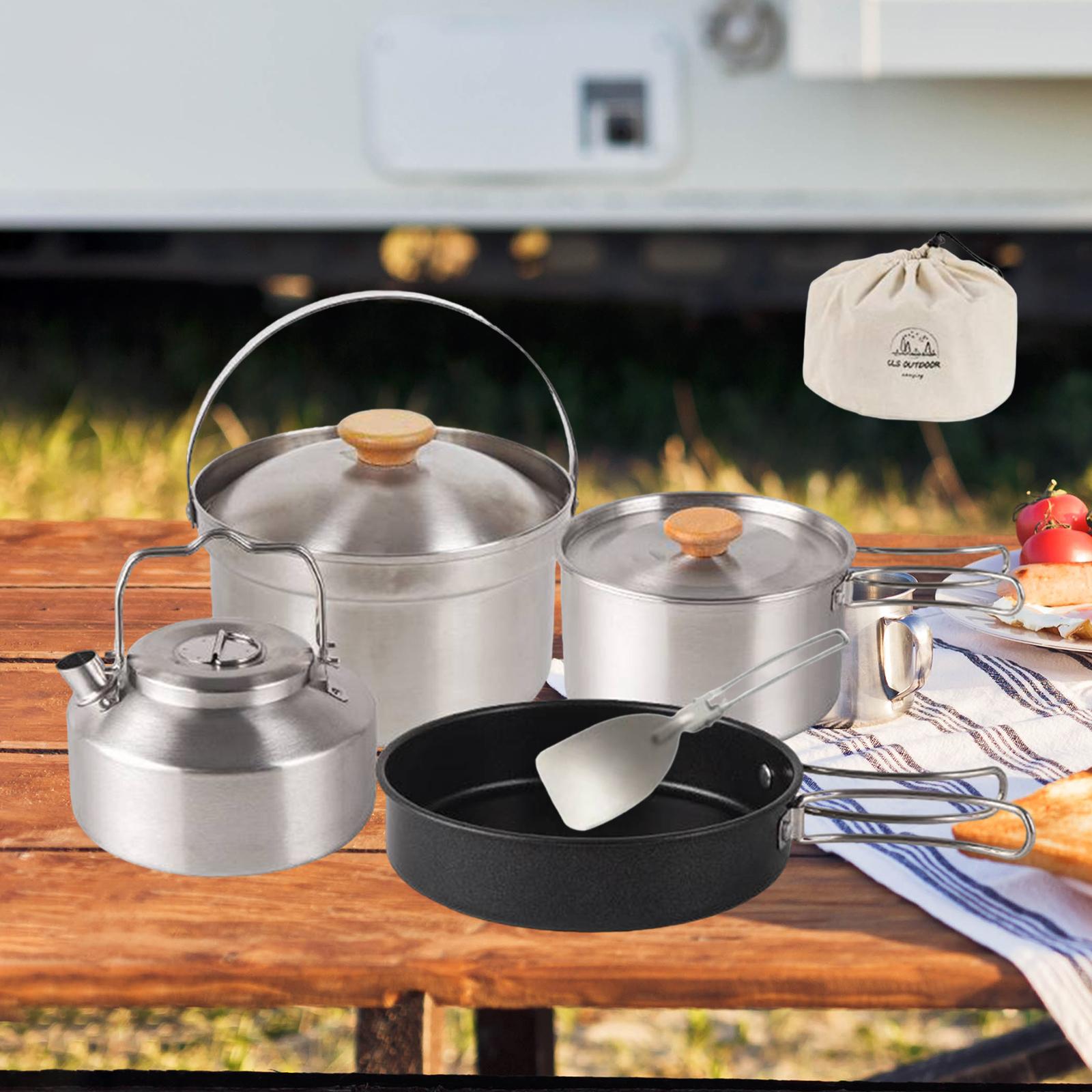 Camping Cookware Cook Gear Por - đánh giá và giá Camping Cooking Gear Set