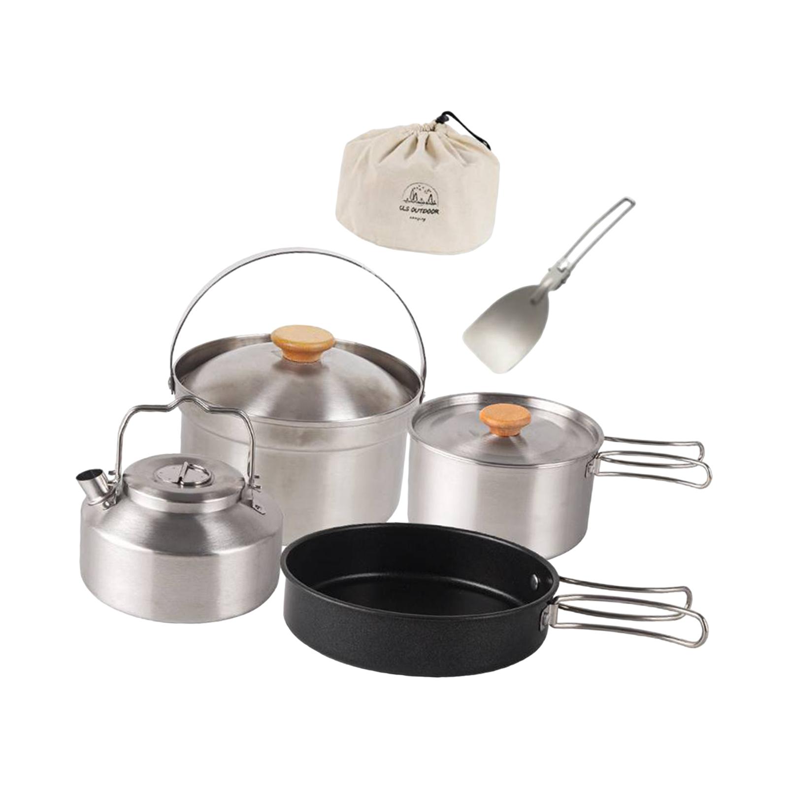 Camping Cookware Cook Gear Por - đánh giá và giá Camping Cooking Gear Set