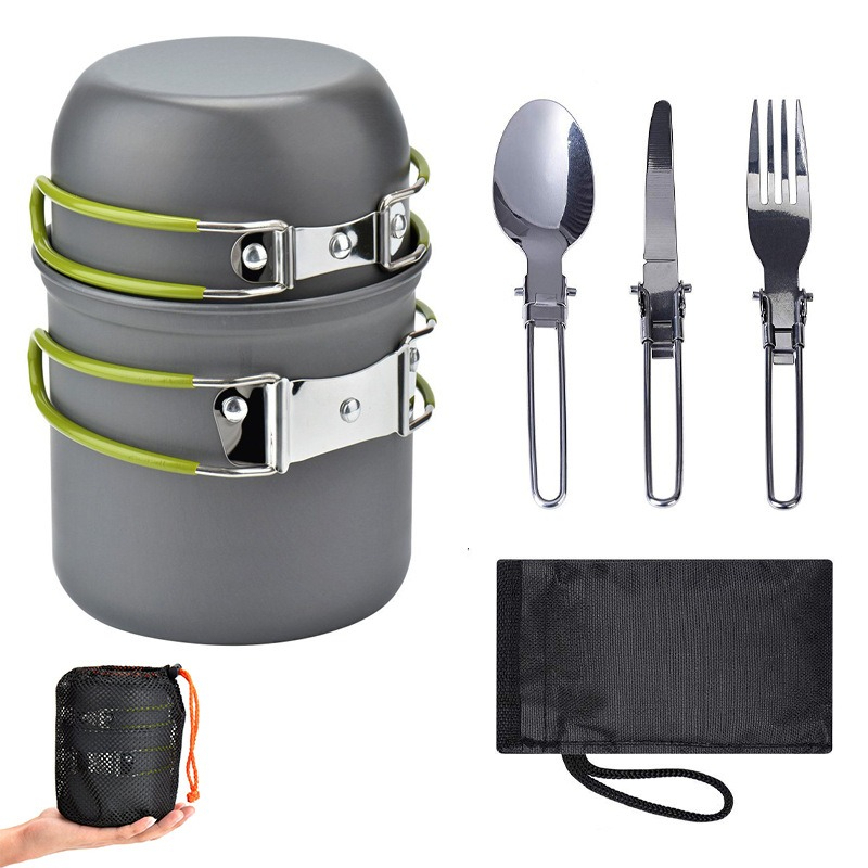 Outdoor Portable Camping Cookw - đánh giá và giá Camping Lightweight Cooking Pot