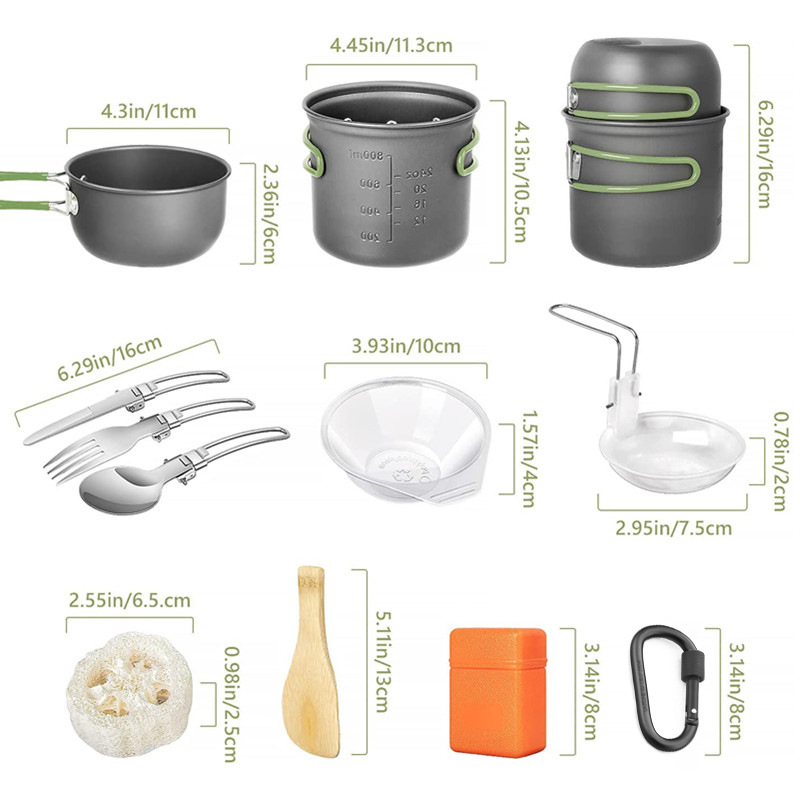 Camping Cookware Kit, Camping  - đánh giá và giá Camping Cooking Multi Tool