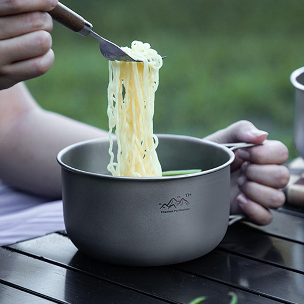 Ultralight Titanium Camping Po - đánh giá và giá Camping Cooking Pot Stainless Steel