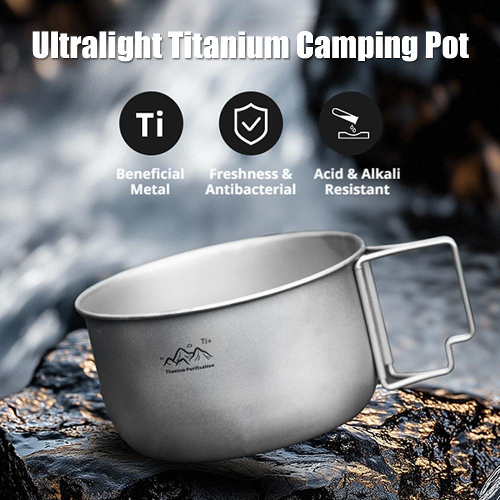 Ultralight Titanium Camping Po - đánh giá và giá Camping Cooking Pot Stainless Steel
