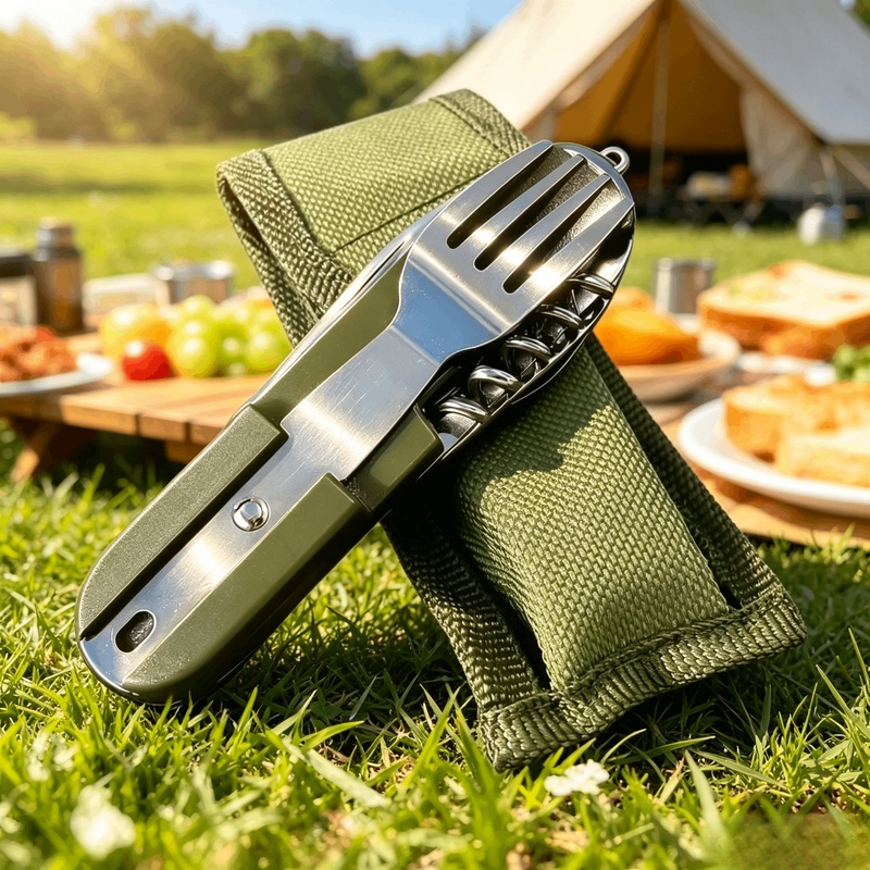 Stainless Steel 7 in 1 Camping - đánh giá và giá Camping Cooking Knife Set