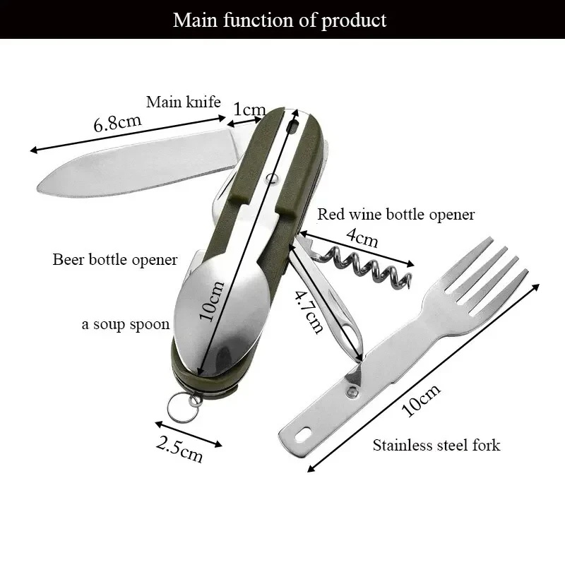 Stainless Steel 7 in 1 Camping - đánh giá và giá Camping Cooking Knife Set