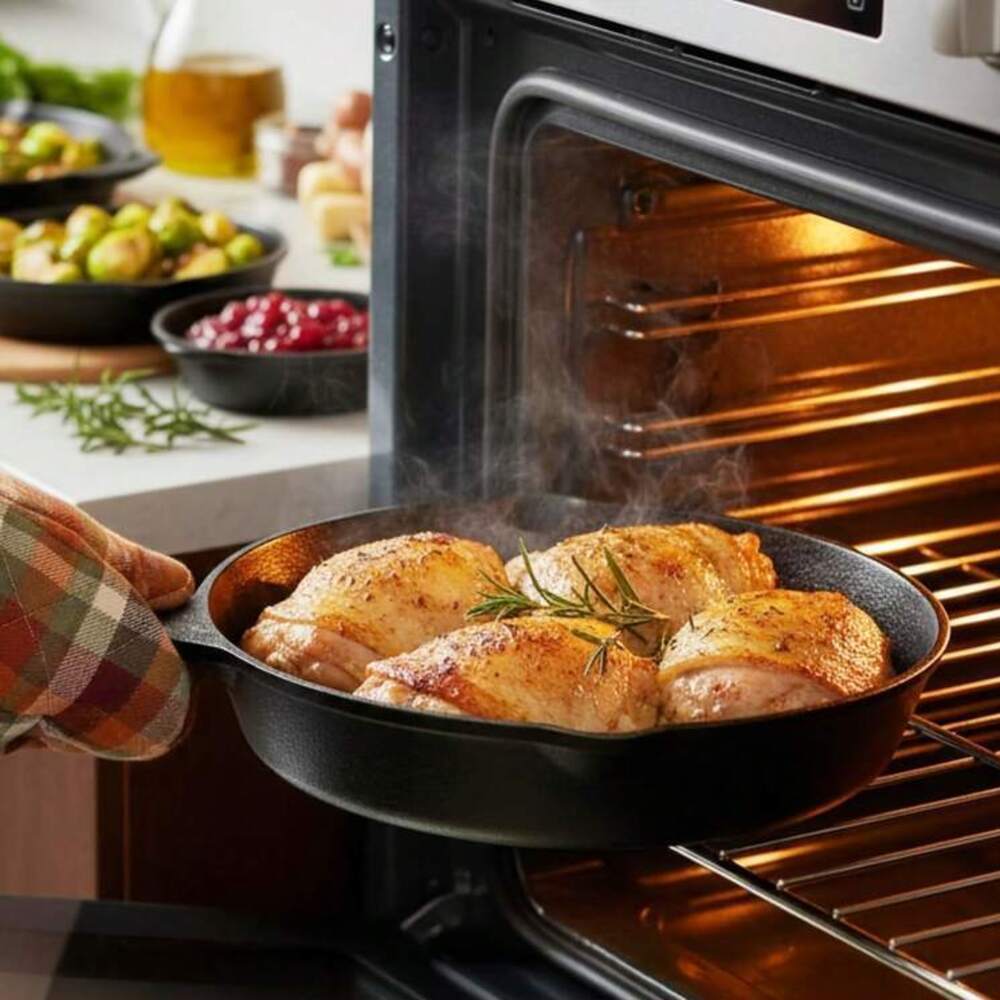 4-Piece Cast Iron Cookware Set - đánh giá và giá Camping Cooking Ware Set