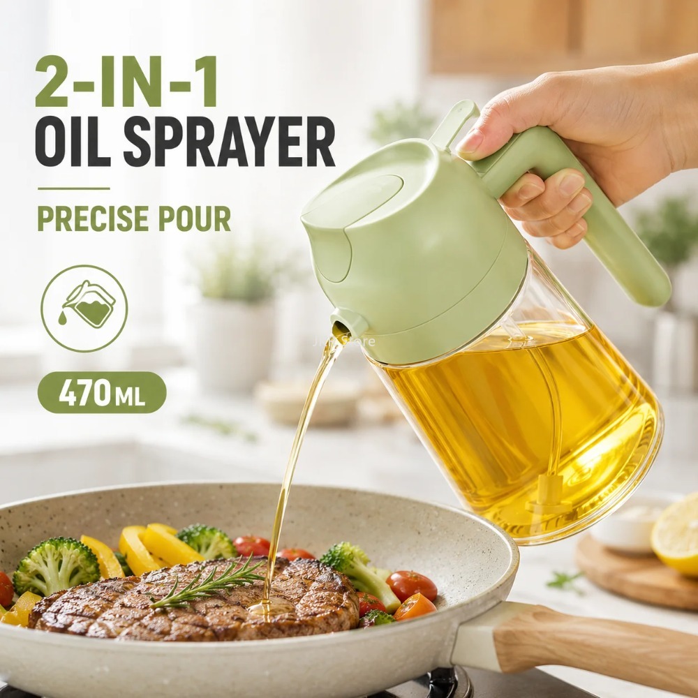 2 in 1 Olive Oil Sprayer Dispe - đánh giá và giá Camping Cooking Oil