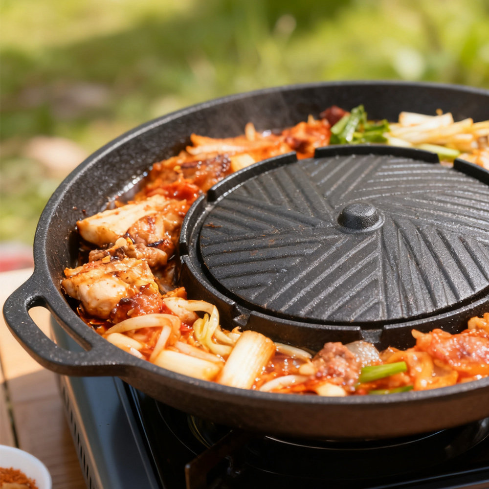 KOSUN Korean BBQ Grill Pan 2 i - đánh giá và giá Camping Cooking Appliances