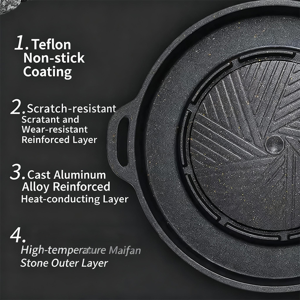KOSUN Korean BBQ Grill Pan 2 i - đánh giá và giá Camping Cooking Appliances