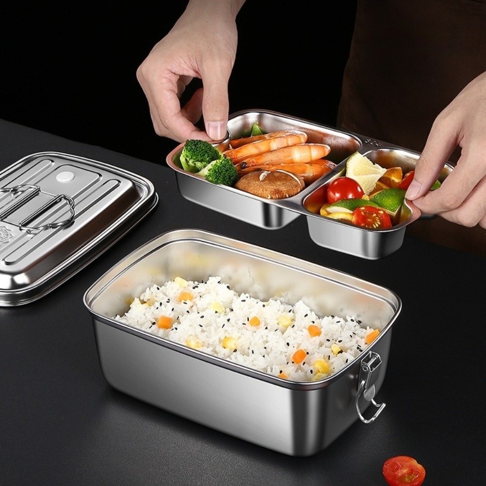 Double-layer Stainless Steel L - đánh giá và giá Camping Cooking Box