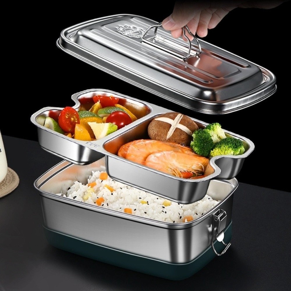 Double-layer Stainless Steel L - đánh giá và giá Camping Cooking Box