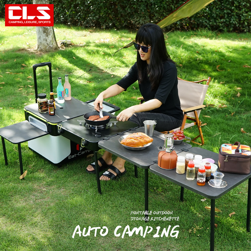 Portable Mobile Camping Kitche - đánh giá và giá Camping Cooking Table
