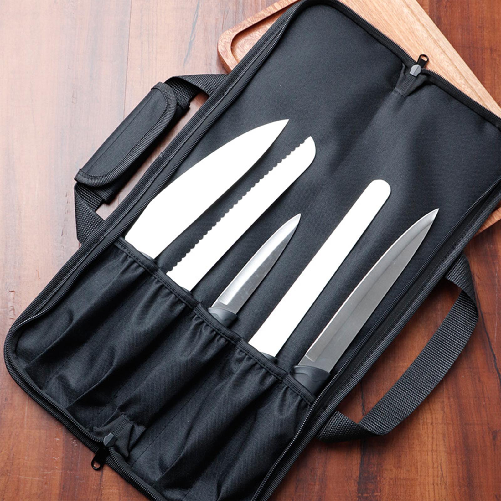 Chef Knife Storage Bag Oxford  - đánh giá và giá Camping Cooking Utensil Roll