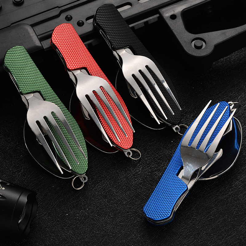 4 in1 Foldable Camping Utensil - đánh giá và giá Camping Cooking Knife Set