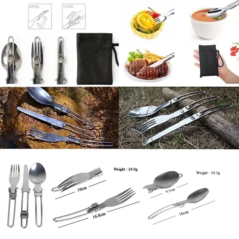 New Camping Pot  Portable Outd - đánh giá và giá Camping Cooking Knife Set