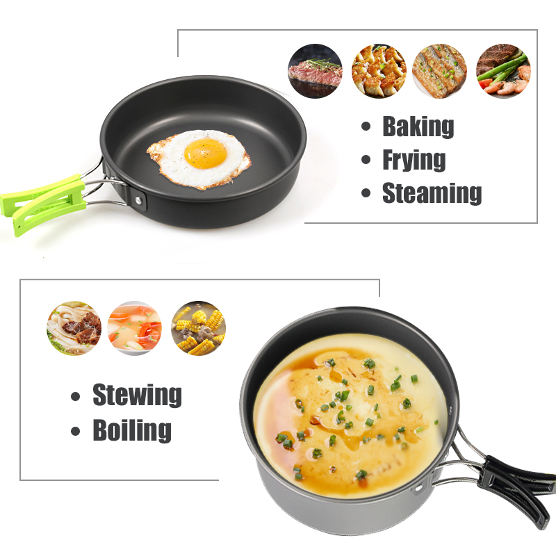 WESTTUNE Camping Cookware Kit  - đánh giá và giá Camping Cooking Ware Set