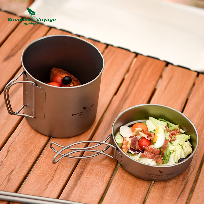 Pure Titanium Folding Handle P - đánh giá và giá Camping Lightweight Cooking Pot