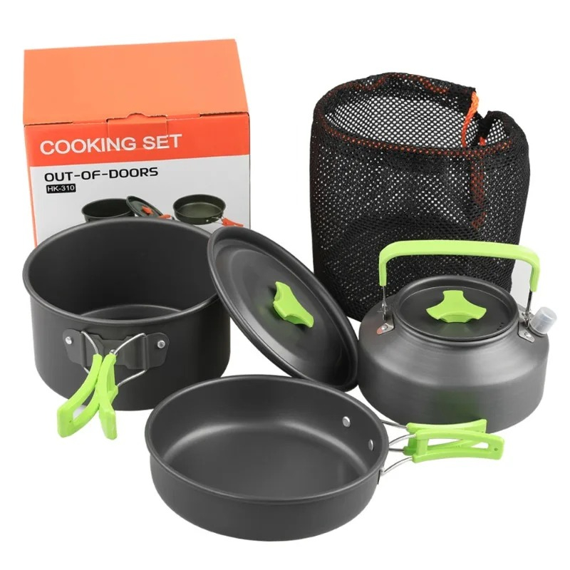 Camping Cooking Set, Outdoor K - đánh giá và giá Camping Cooking Pot Stainless Steel