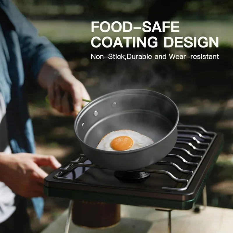 Camping Cooking Set, Outdoor K - đánh giá và giá Camping Cooking Pot Stainless Steel