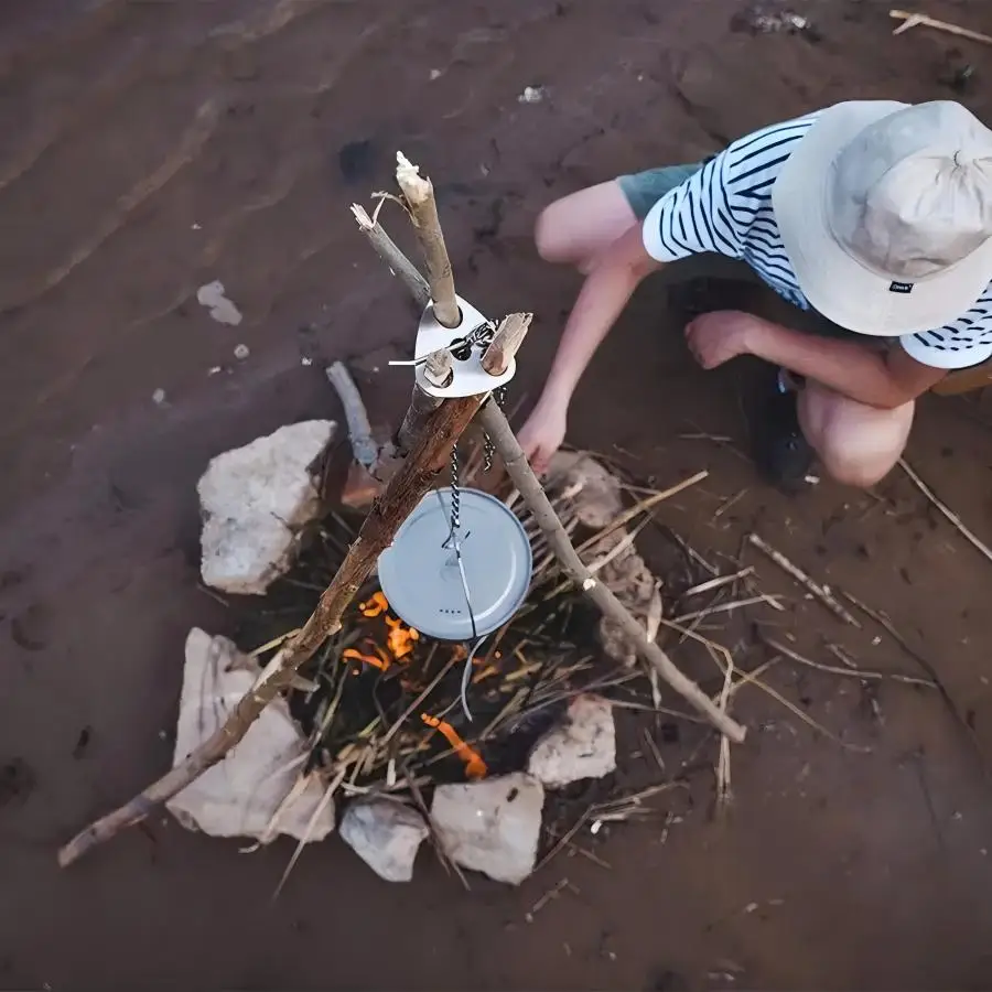 Stainless Steel Portable Campi - đánh giá và giá Camping Cooking Multi Tool