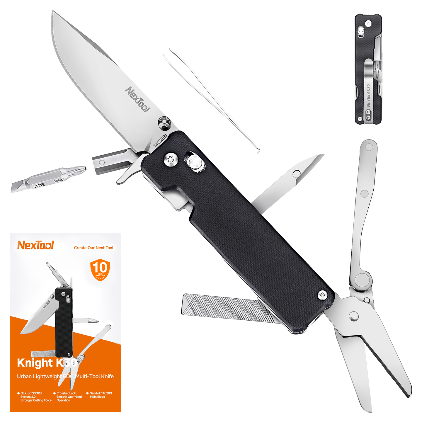 Nextool Knight K30 11-in-1 Mul - đánh giá và giá Camping Cooking Knife Set