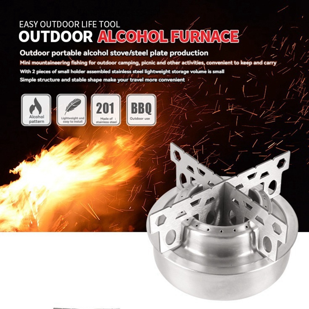 Portable Mini Alcohol Stove Cr - đánh giá và giá Camping Cooking Multi Tool