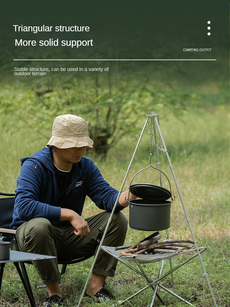 Camping Bonfire Tripod Portabl - đánh giá và giá Camping Cooking Multi Tool