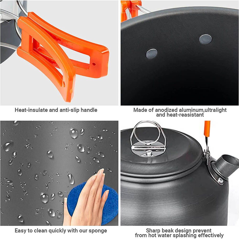 Cắm Trại Nồi Bộ Ngoài Trời Nhô - đánh giá và giá Camping Cooking Ware Set