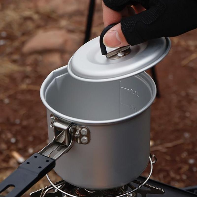 Foldable Camping Pot 700ml Alu - đánh giá và giá Camping Lightweight Cooking Pot