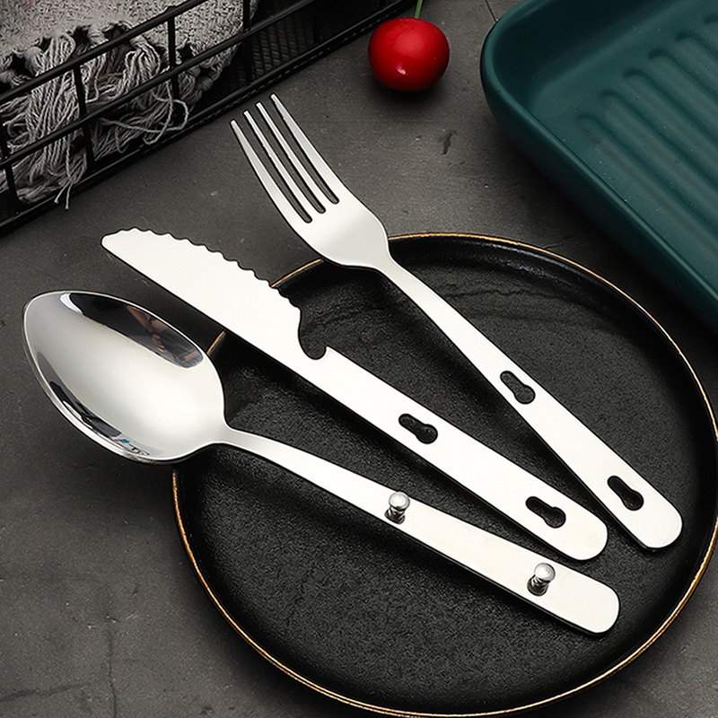 3pcs/set Portable Stainless St - đánh giá và giá Camping Cooking Knife Set