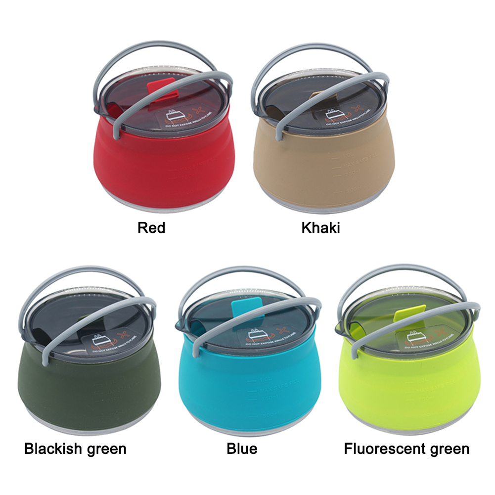 Outdoor Silicone Kettle  1L Ca - đánh giá và giá Camping Cooking Options