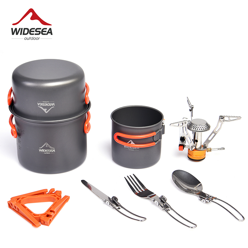 Widesea Camping Cookware Set O - đánh giá và giá Camping Cooking Knife Set