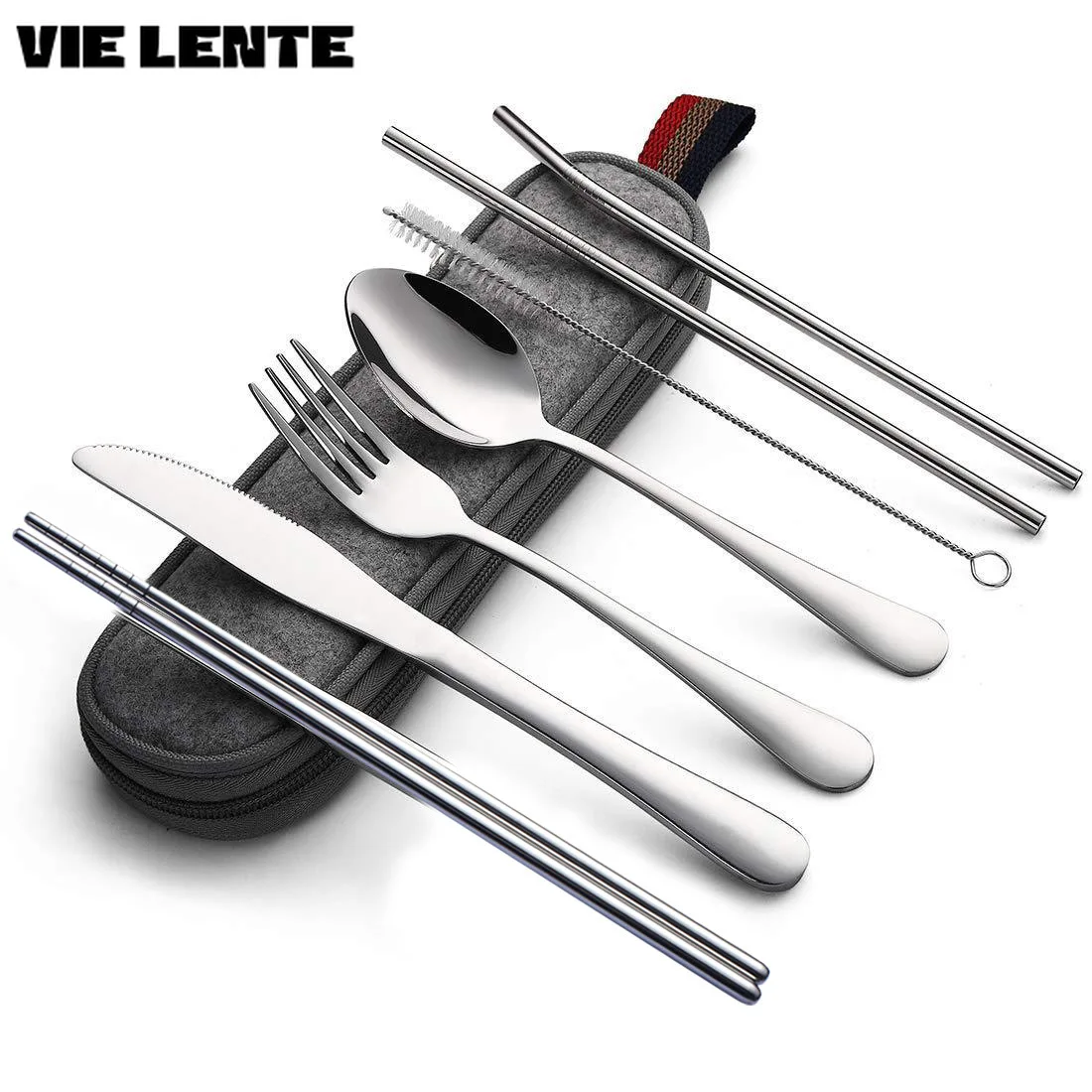8Pcs/set Tableware Reusable Tr - đánh giá và giá Camping Cooking Knife Set