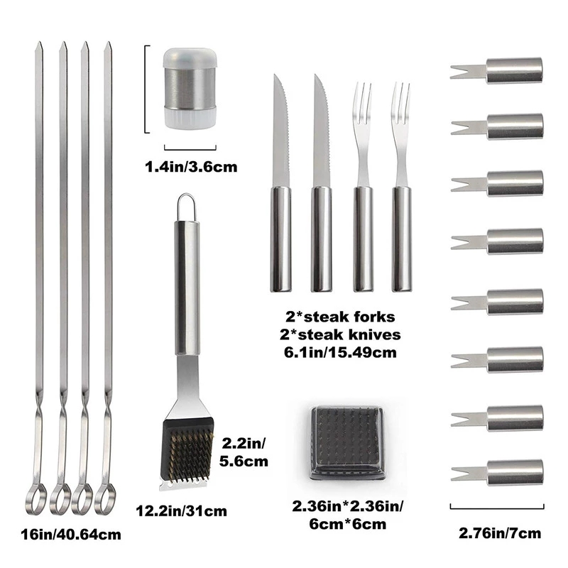 BBQ Bộ Dụng Cụ Nướng Nướng Tiệ - đánh giá và giá Camping Cooking All In One