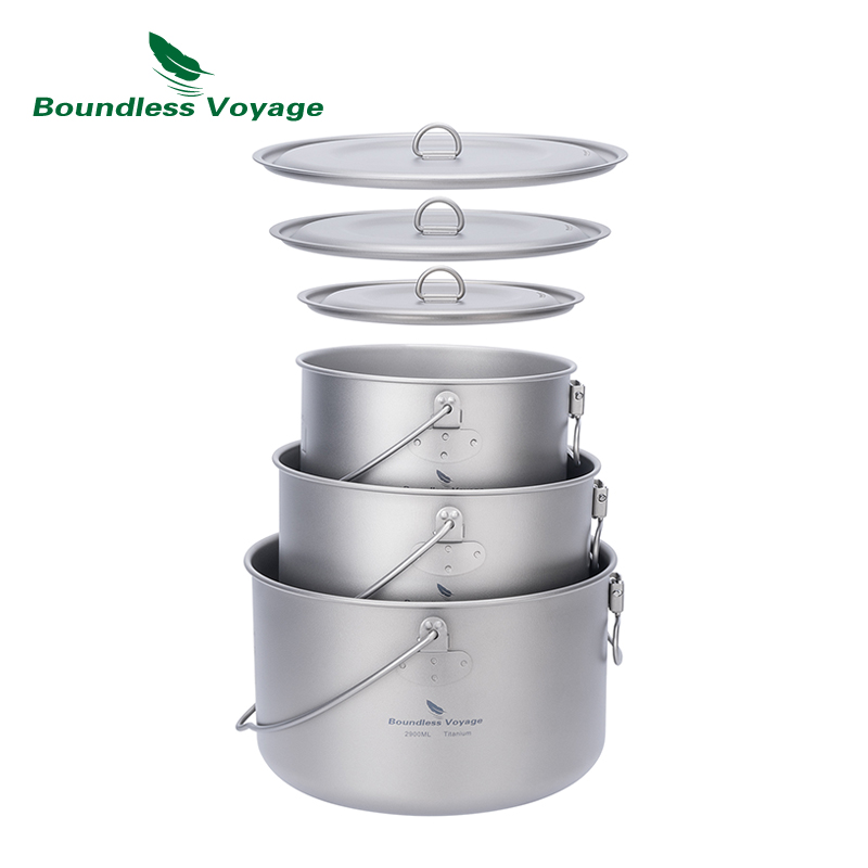 VÔ BIÊN Chuyến Hải Hành Titan  - đánh giá và giá Camping Cooking Ware Set