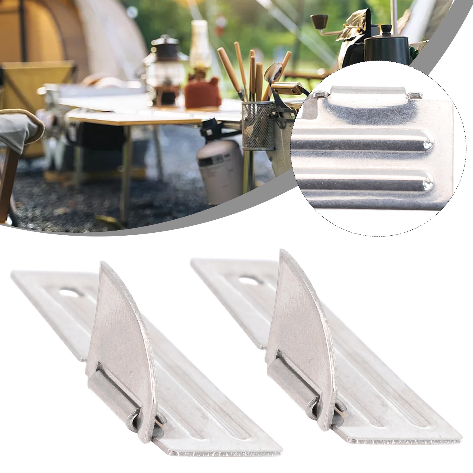 2pcs Stainless Steel Mini Fold - đánh giá và giá Camping Cooking Multi Tool