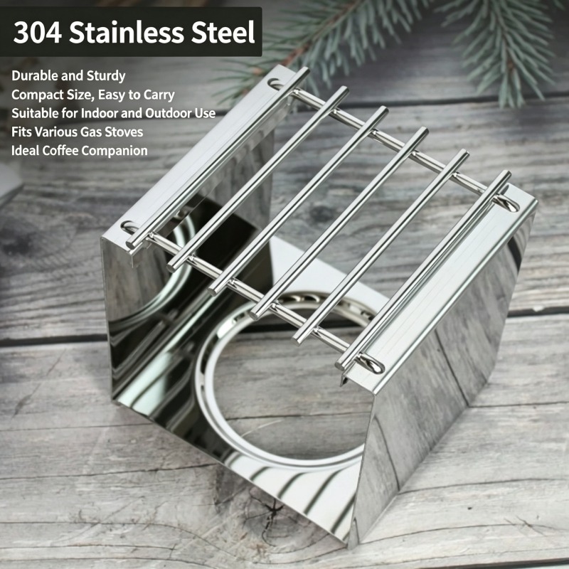 Stainless Steel Square Coffee  - đánh giá và giá Camping Cooking Pot Stainless Steel