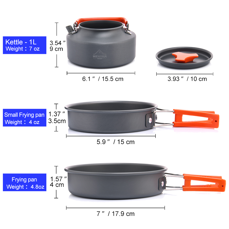 Widesea Camping Outdoor Cookwa - đánh giá và giá Camping Cooking All In One