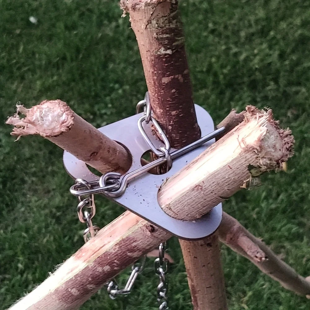 Stainless Steel Camping Tripod - đánh giá và giá Camping Cooking Multi Tool