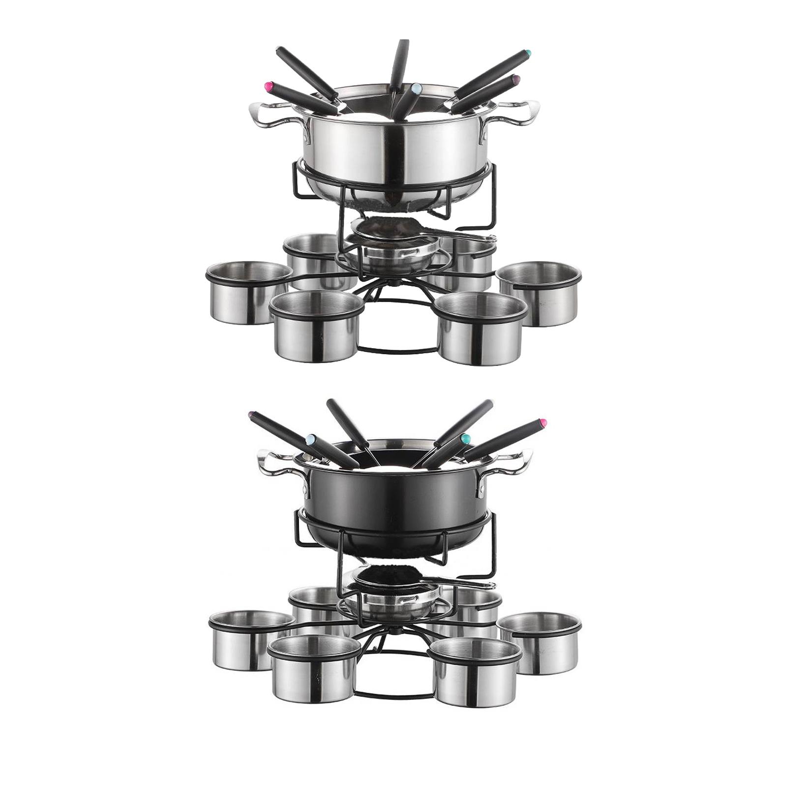 Fondue Pot Set Cooking Stove T - đánh giá và giá Camping Cooking Pot Stainless Steel