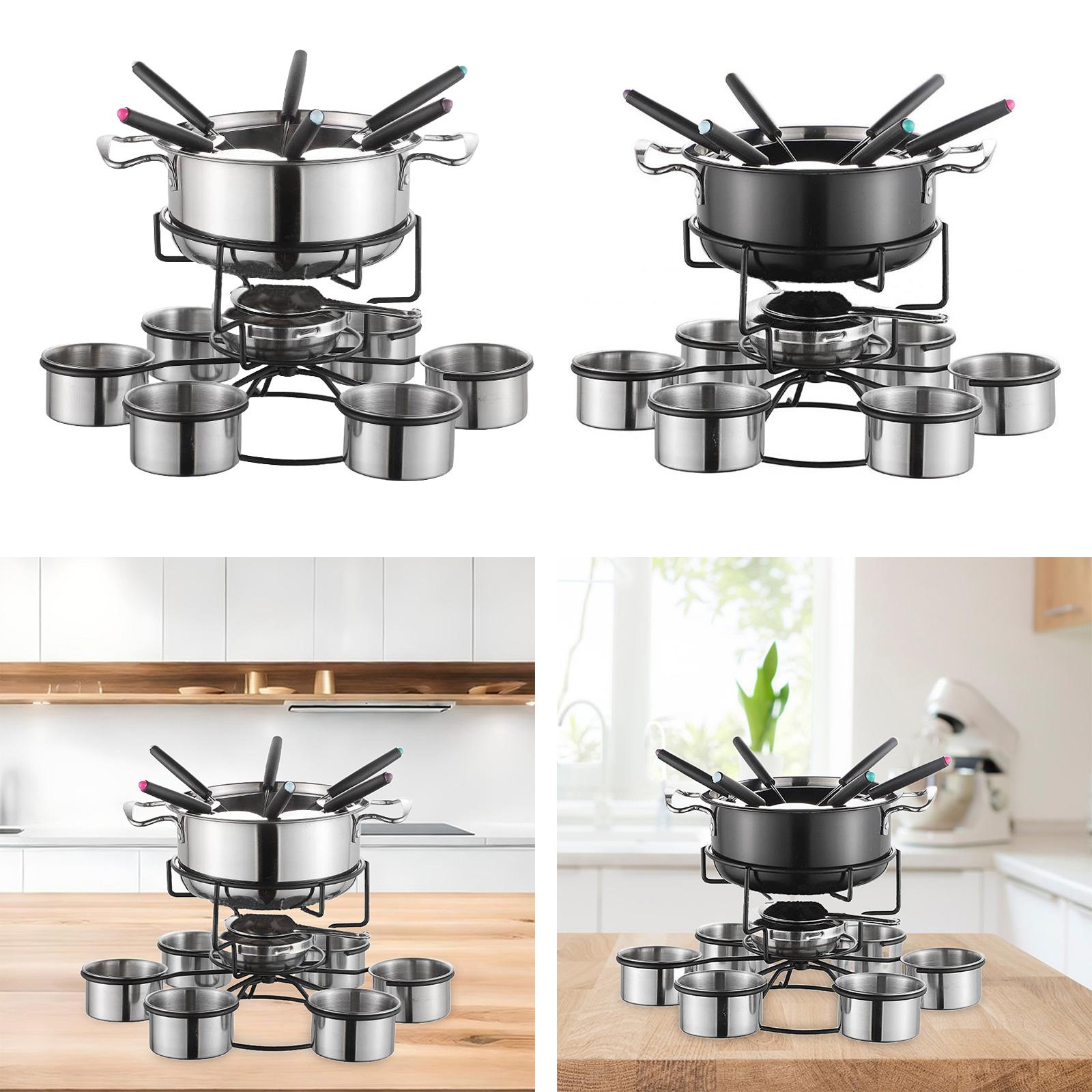 Fondue Pot Set Cooking Stove T - đánh giá và giá Camping Cooking Pot Stainless Steel