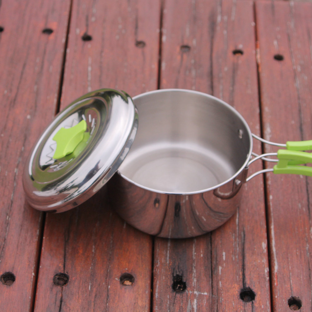 Camping Pot Lightweight Stainl - đánh giá và giá Camping Lightweight Cooking Pot