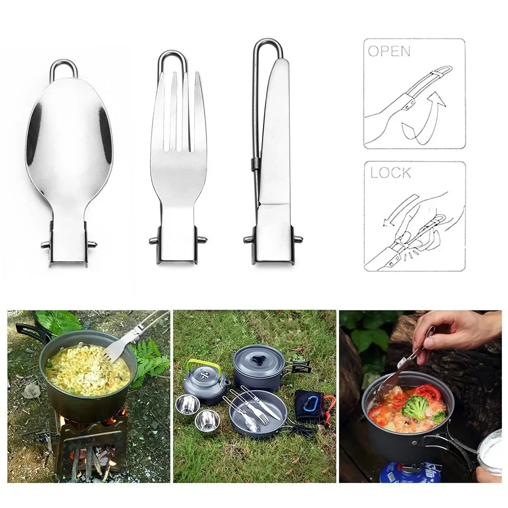 1 Set Outdoor Camping Picnic C - đánh giá và giá Camping Cooking Knife Set