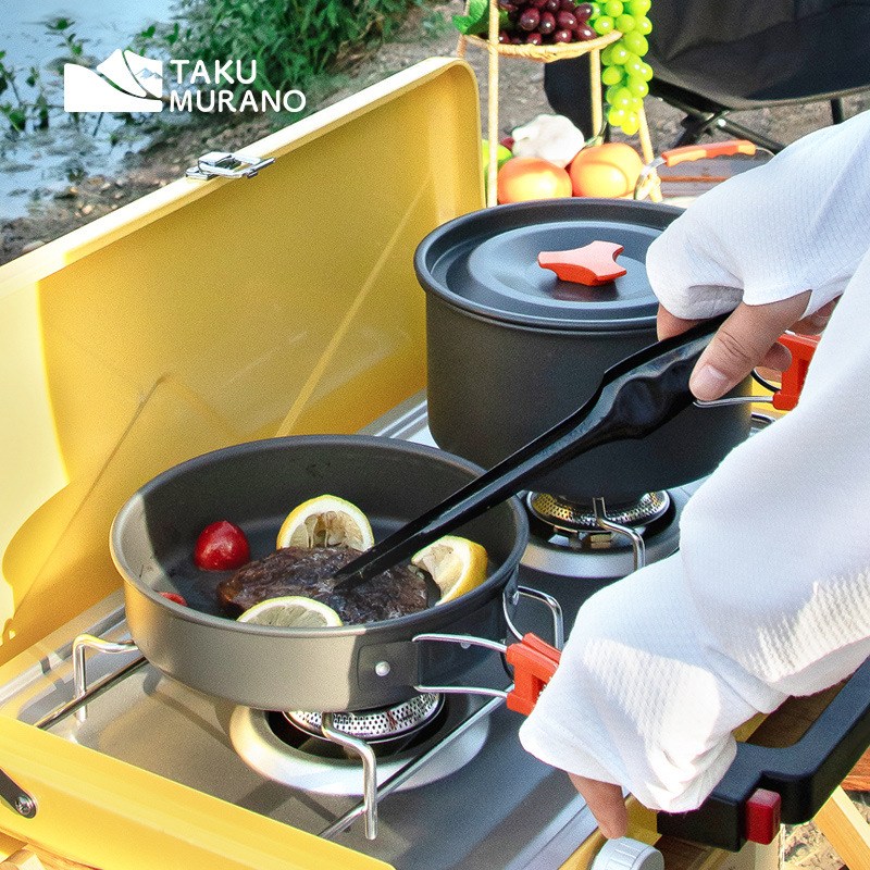 Camping Cookware Set Outdoor C - đánh giá và giá Camping Cooking Ware Set