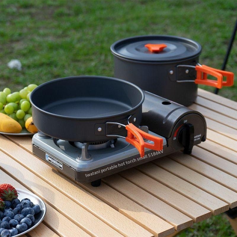 Portable Aluminum Camping Cook - đánh giá và giá Camping Cooking Ware Set