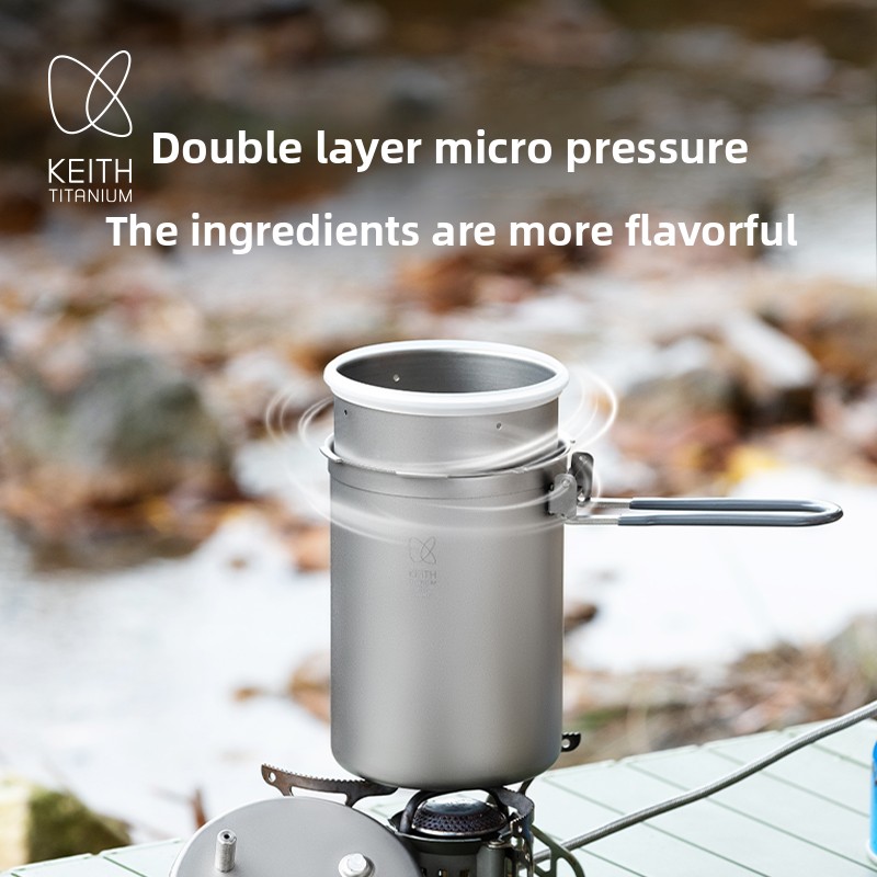Nồi áp suất cao độ (núi) KEITH - đánh giá và giá Camping Lightweight Cooking Pot